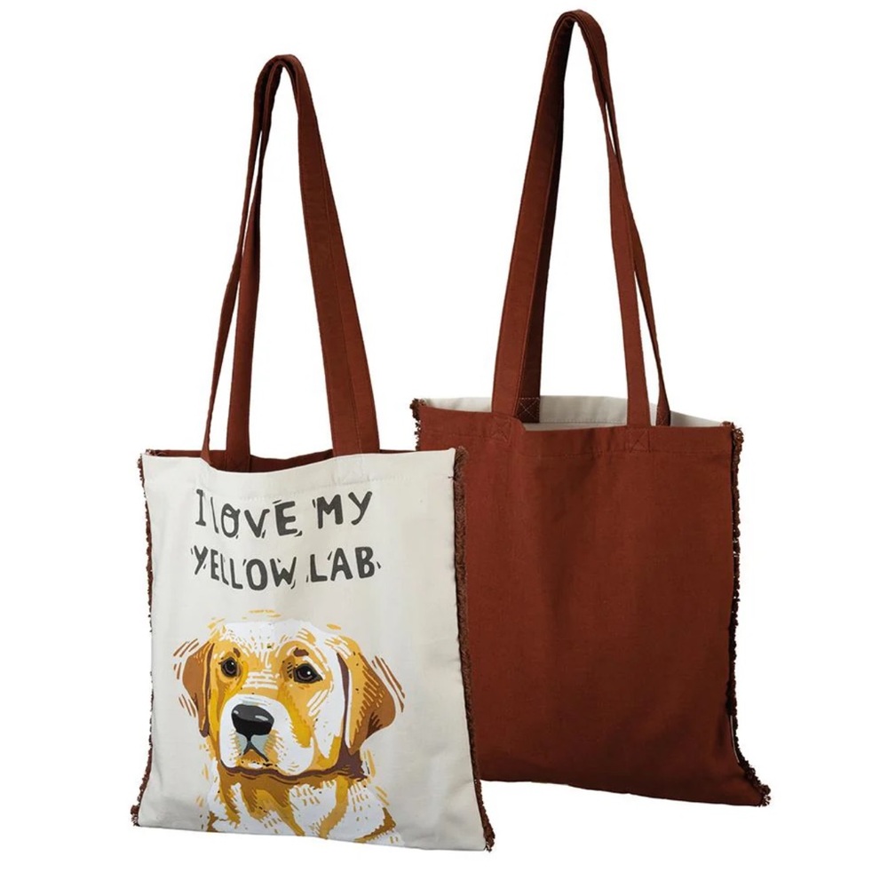 “ I Love My Yellow Lab” Primitives by Kathy Tote
